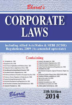 CORPORATE LAWS containing Companies Act, 1956 with Allied Acts, Rules, SEBI (ICDR) Regulations, 2009 with NEW SCHEDULE VI (with Free Download)
